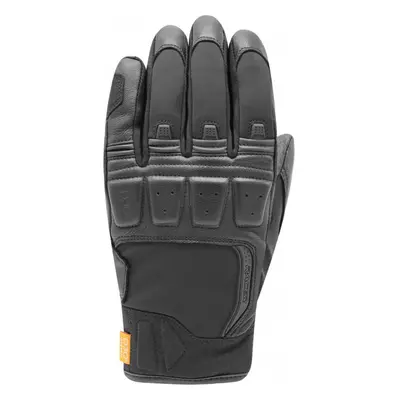 (XL) Racer (France) Ronin Winter Leather / Softshell Gloves Black