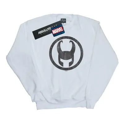 (5XL, White) Marvel Mens Loki Icon Sweatshirt