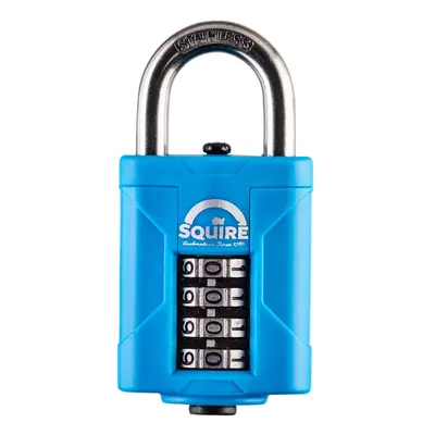 Heavy Duty Padlock (CP40S) - Toughest Steel Shackle - Wheel Combination Padlock - Stainless Stee