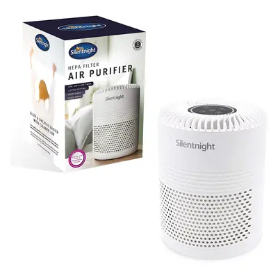 Silentnight Air Purifier with HEPA Filter Night Light, Plastic, 7.5 W