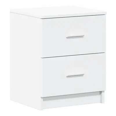 (white, pcs) vidaXL Bedside Cabinet with Drawers Nightstand Bed Side Table