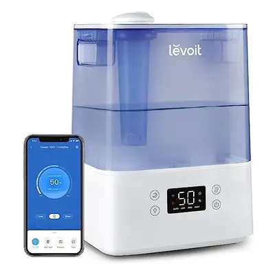 LEVOIT Smart Humidifiers for Bedroom & Baby, 6L Top-Fill Cool Mist with Quiet Sleep Mood and Ale