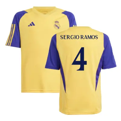 (XLB) Real Madrid Training Shirt (Spark) - Kids (Sergio Ramos 4)