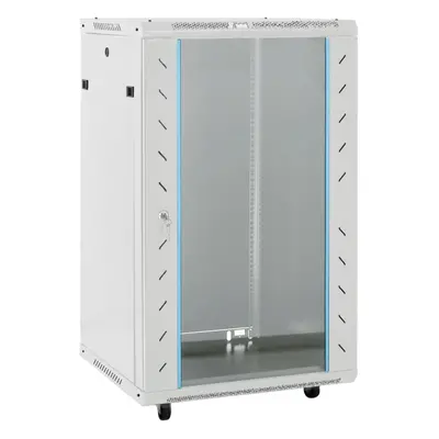 (grey, x x cm) vidaXL Network Cabinet Home Office Server Rack Data Cabinet Network Rack IP20