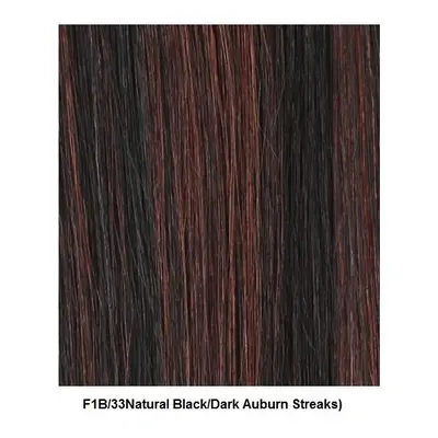 (F1B.33 Off Black Dark Auburn) Sleek Fashion Idol DRAYA Straight Wig, for natural movement and s