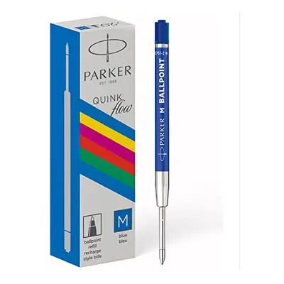 Ballpoint Pen Refills Medium Point Blue QUINKflow Ink Count