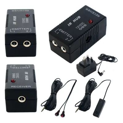 IR Infrared Hub Repeater Remote Control System Receiver & Emitter AV Extender