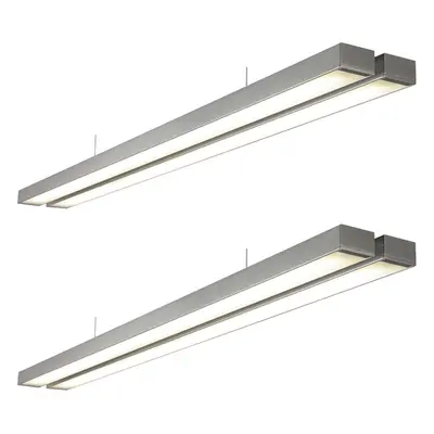 2 PACK Twin Commercial LED Suspension Light - x 156mm - x 26W CCT LED