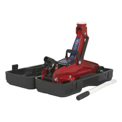 Short Chassis Trolley Jack - 2000kg Limit - 322mm Max Height - Case - Red