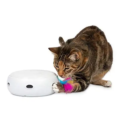 PetFusion [New & Improved] Ambush Interactive Electronic Cat Toy w/ Rotating Feather.(Quiet,3 Mo