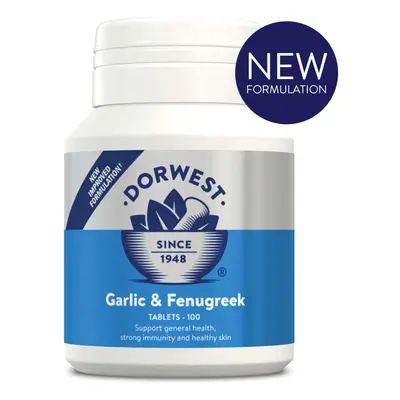 (200 Tablets) DORWEST HERBS GARLIC & FENUGREEK TABLETS for Dogs & Cats