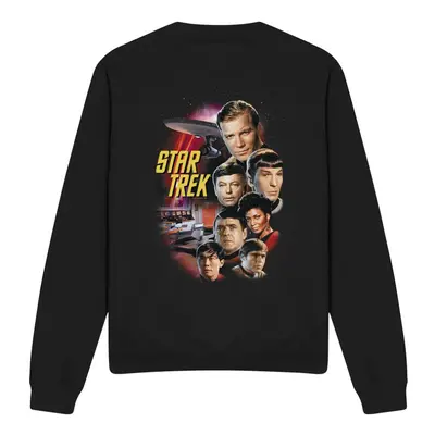 (XL, Black) Star Trek Unisex Adult The Classic Crew Sweatshirt