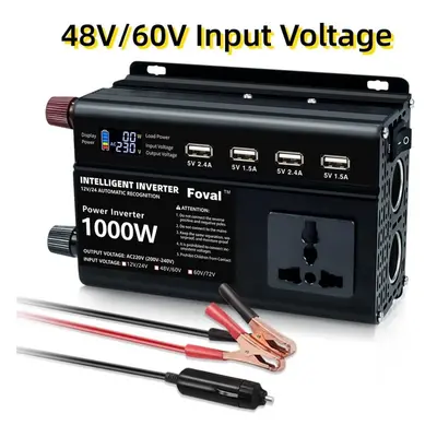 (black, 48V/60V 220V Universal) Dual Voltage Auto Switching Dc 12v&24v;48v&60v;60v&70v To Ac 220