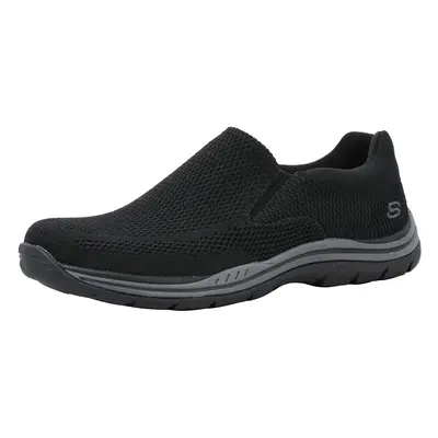 Skechers Men's Expected Gomel Slip-on Loafer Black/Black 11.5