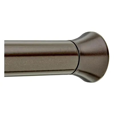 Amazon Basics Tension Curtain Rod, Adjustable 36-54" Width - Bronze, Classic Finial