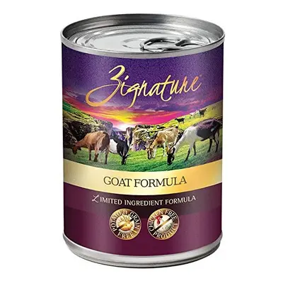 Zignature goat Formula grain-Free Wet Dog Food 13oz, case of