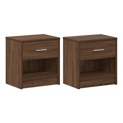 (brown oak, pcs) vidaXL Bedside Cabinet with Drawer Nightstand Bed Side Table Bed Cabinet