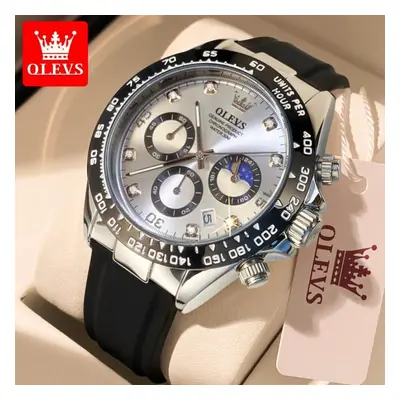 (white) Olevs Luxury Men Watch Quartz Man Watches Waterproof Luminous Top Brand Watch For Men Da