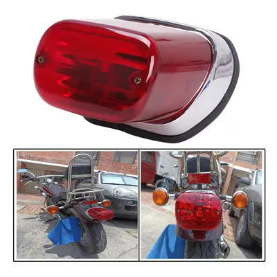 1PC ABS Red Motorcycle Rear Brake Tail Light Stop Lamp Motorbike Accessories For Yamaha Virago X