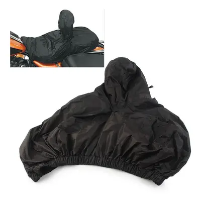 Motorcycle Waterproof Seat Rain Cover With Driver Backrest For Harley Davidson Street Electra Gl