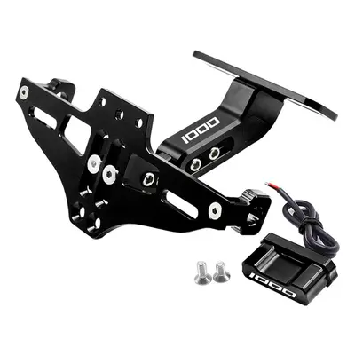 (black) Rear License Plate Holder Bracket with Light Tail Tidy Fender Eliminator