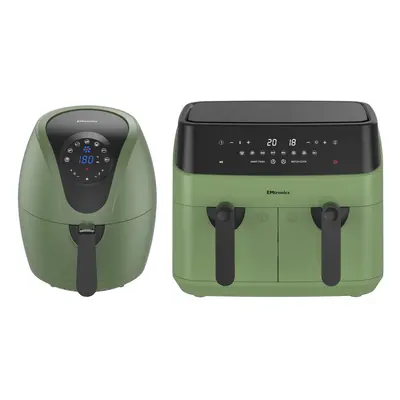 Emtronics 4.5L & 9L Air Fryer Set - Sage Green