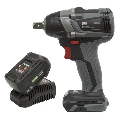 20V 300Nm Cordless Brushless Impact Wrench & 1x Li-Ion Battery 1/2" Square Drive