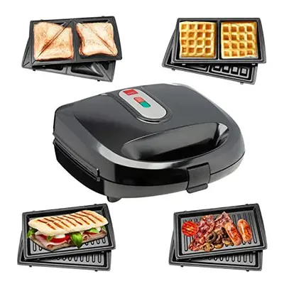 Sensio Home Multi Functional in Stylish Waffle, Deep Fill Sandwich, Panini or Grill Maker Machin