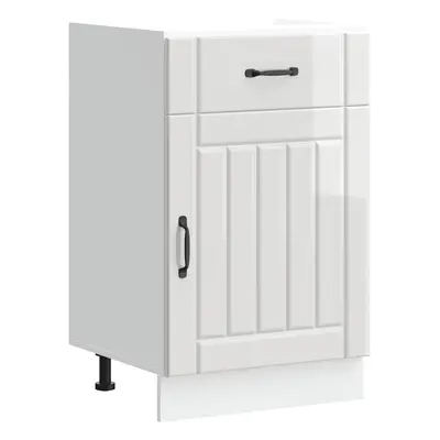 (high gloss white, pcs) vidaXL Oven Cabinets Kitchen Cabinet Oven Unit pcs Kalmar Engineered Woo