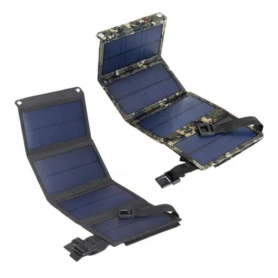 (Camouflage) Waterproof 20W 5V Foldable USB Solar Panel Cells Mobile Phone Battery Charger