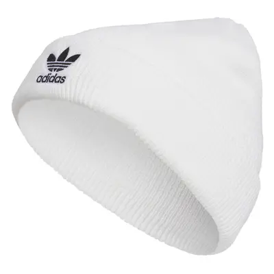 adidas Originals Women's Trefoil Beanie. White/Black 23. One Size