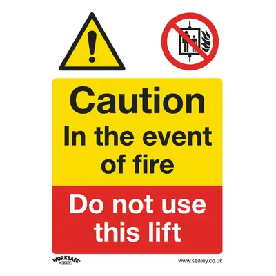 10x DO NOT USE THIS LIFT Health & Safety Sign Self Adhesive x 200mm Sticker