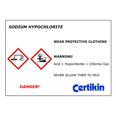 Certikin Sodium Hypochlorite Label (LBL01)