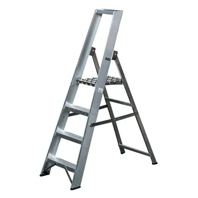 0.8m Aluminium Platform Step Ladders Tread Home DIY Lightweight Metal Steps