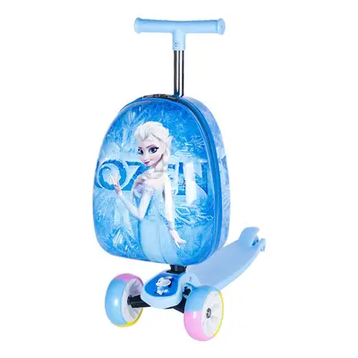 (Rainbow wheel 16) New cute suitcase scooter children's inches