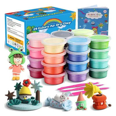 Air Dry Clay, Colors Ultra Light Modeling Clay, iFergoo Magic Clay DIY Creative Modeling Dough w