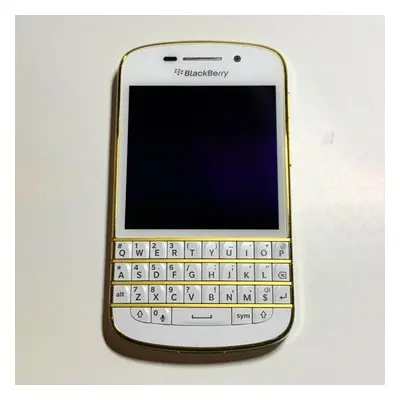 (Q10-1-5-3 simple set, Gold) Refurbished Blackberry Q10 4G 2GB RAM 16GB ROM 8MP Mobile Phone