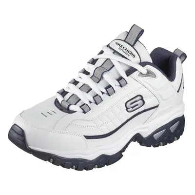 Skechers Men's Energy Afterburn Lace-Up Sneaker White/Navy 9.5