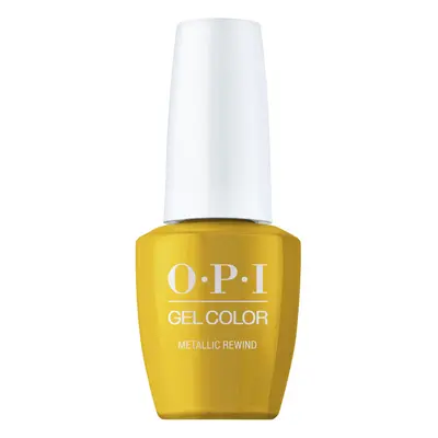 OPI GelColor Metallic Rewind | Opaque Bright Gold Metallic UV Cure Gel Nail Polish | Metallic Me