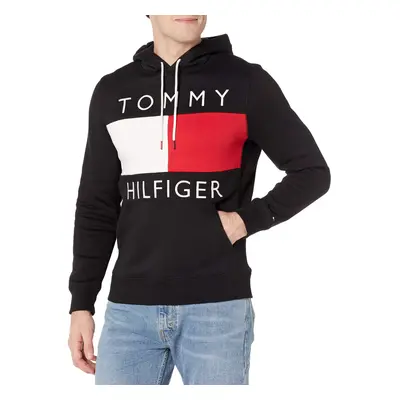 Tommy Hilfiger mens Quinn Hoodie Hooded Sweatshirt Th Deep Black Med