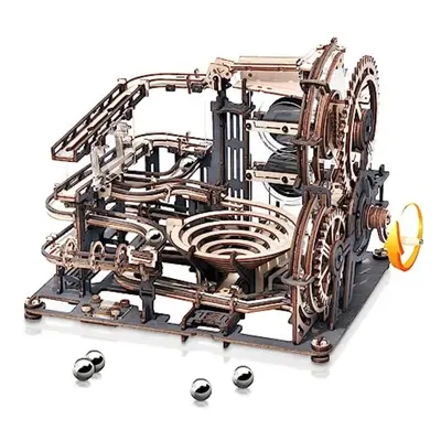 (STLGA01) Robotime Rokr Electric Model Kits Marble Spaceport 3D Puzzles Brain Teaser Wooden Puzz