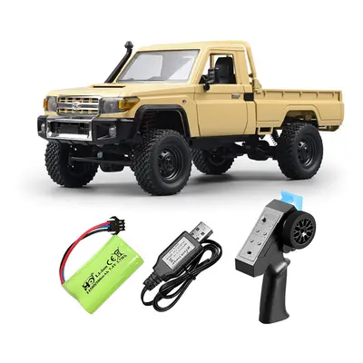 (MN82 Yellow) New MN82 Pro Retro Rc Car With LED Lights Full-scale Simulation 4WD LC79 Remote Co