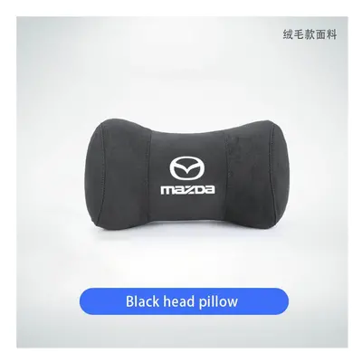 (FMP-Black) Car Headrest Neck Pillow Auto Seat Pillow For Mazda 5 CX5 CX3 CX7