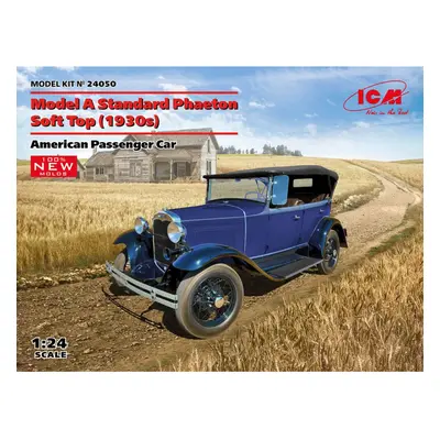 ICM Model A Standard Phaeton Soft Top 1:24 Model Kit