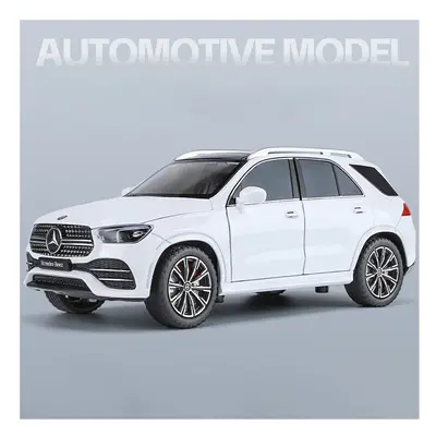 (White) 1:24 Benz GLE350 GLE SUV Alloy Model Car Toy Diecasts Metal Casting Sound and Light Car 