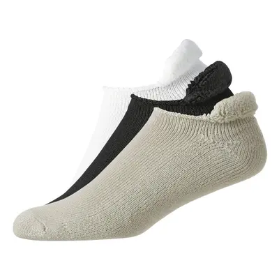 FootJoy Mens 15255D Socks White / Black / Driftwood Shoe Size