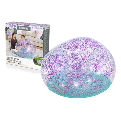 Comfortable Inflatable Glitter Chair - 114x112x66 cm