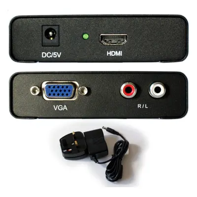 HDMI Input to VGA & Audio Output Converter Full HD PC Laptop to Monitor Adapter