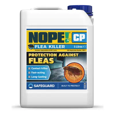 (5L) NOPE CP Flea Spray for The Home - Fast-Acting, Odourless & Non-Staining. Indoor & Outdoor F