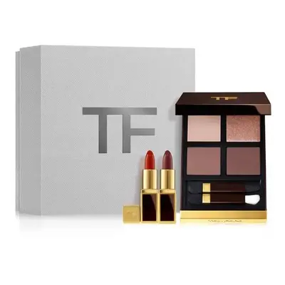 Tom Ford Eye Color Quad & Lip Color Mini Deluxe Set - Eye Color Quad in Sous Le Sable Full Size 